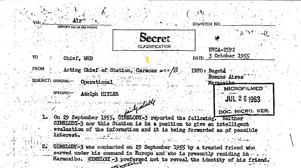 Secret CIA Report Reveals Shocking Claims of Hitler's Life in Maracaibo Challenging Historical Narratives