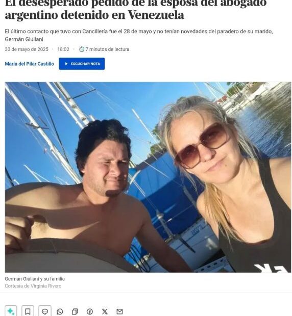 Conflicting Narratives Emerge in Case of Argentine Lawyer Arrested for Drug Trafficking in Venezuela